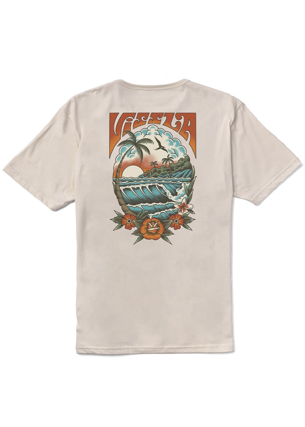 VISSLA☆INKED ORGANIC TEE コットン プリント 半袖 Tシャツ Inked Organic Tee, Bone – Vissla EU