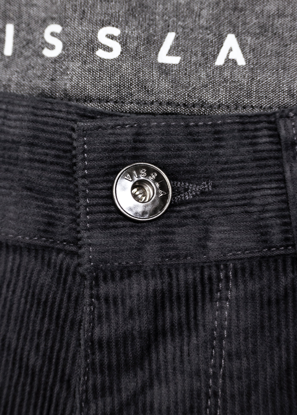 Vissla Border C Cord 5 Pkt Pant in Graphite, view 4