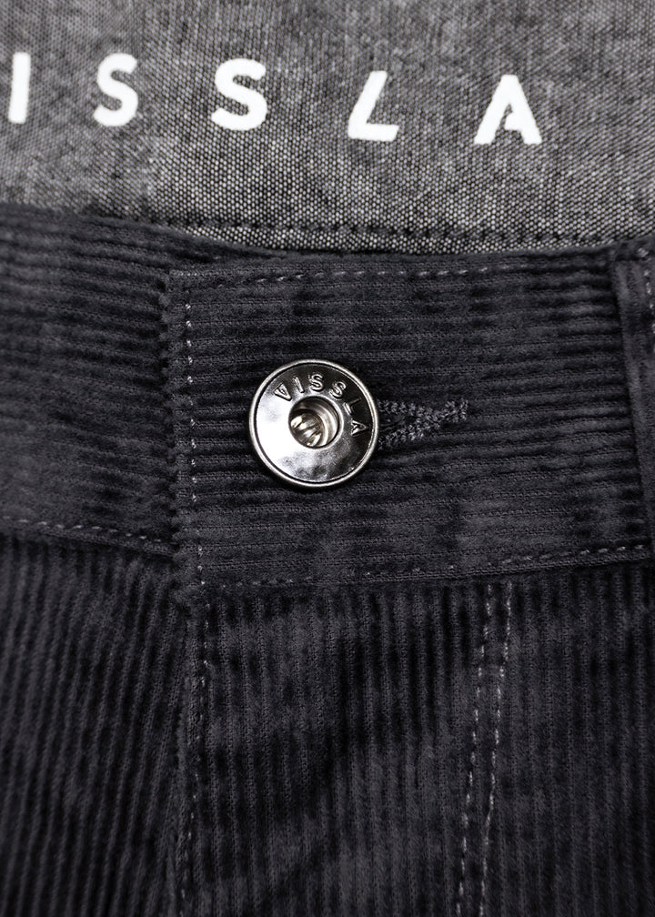 Vissla Border C Cord 5 Pkt Pant in Graphite, view 4