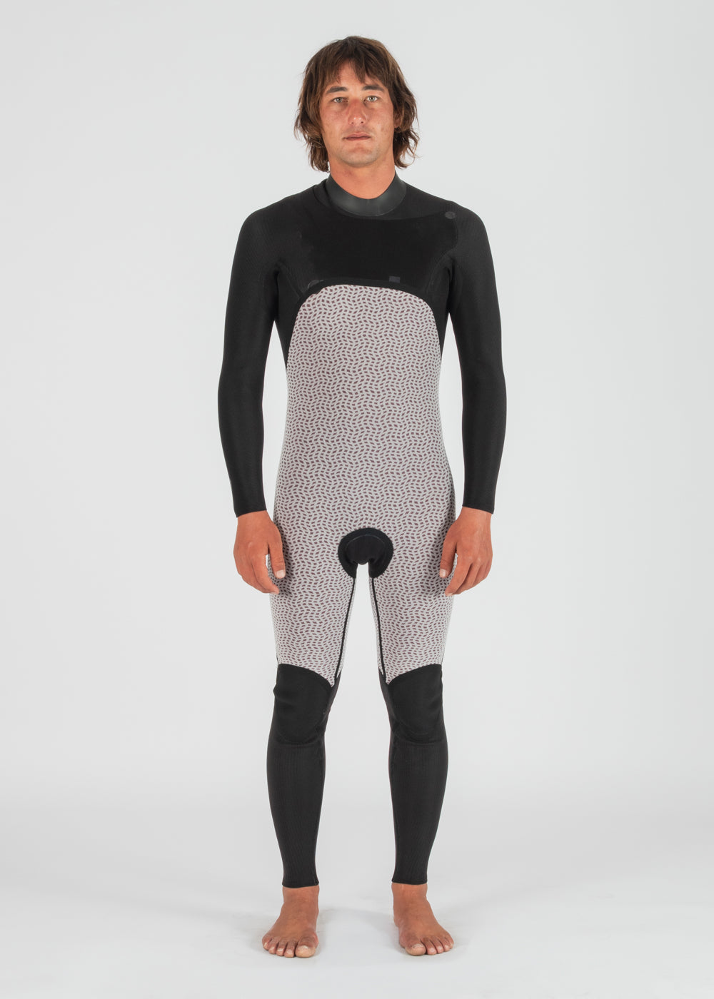 Natural Seas 3-2 Full Chest Zip BLK