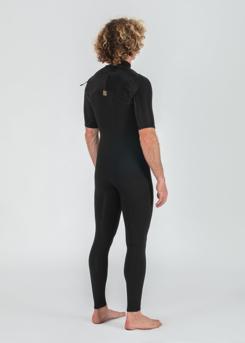 Vissla New Seas 2-2 U-Zip Short Sleeve Wetsuit in Black 2, view 4