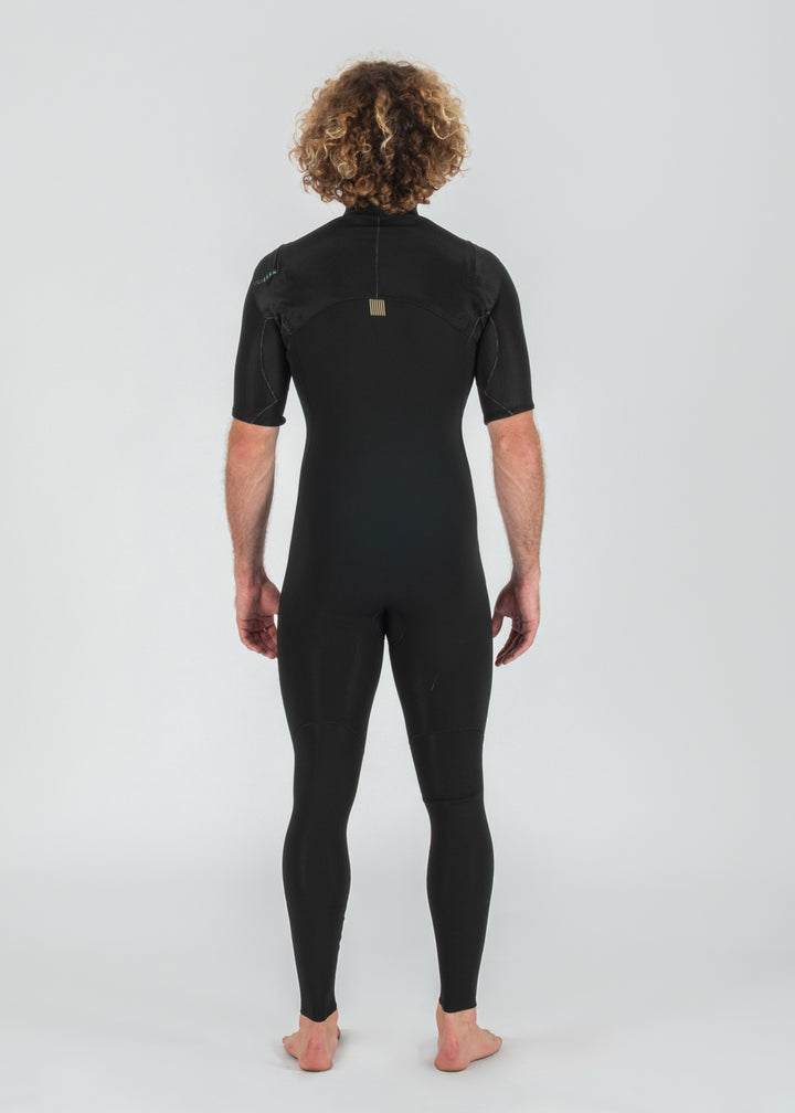 Vissla New Seas 2-2 U-Zip Short Sleeve Wetsuit in Black 2, view 5