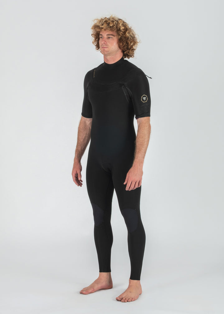 Vissla New Seas 2-2 U-Zip Short Sleeve Wetsuit in Black 2, view 6