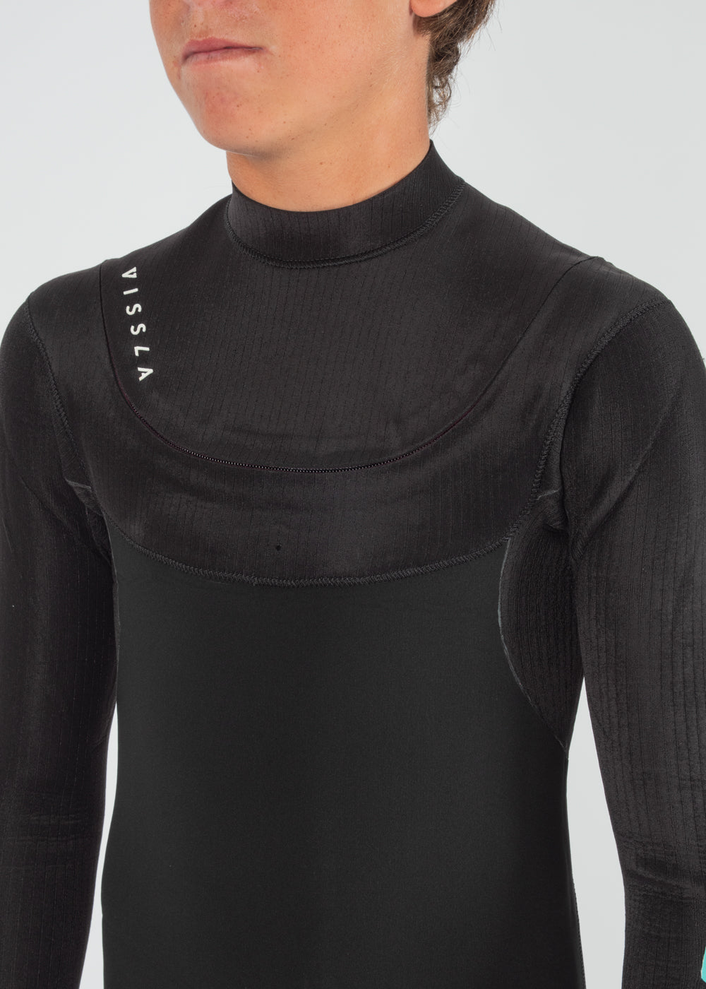 New Seas Boys 4-3 Full U-Zip Neoprenanzug BLK