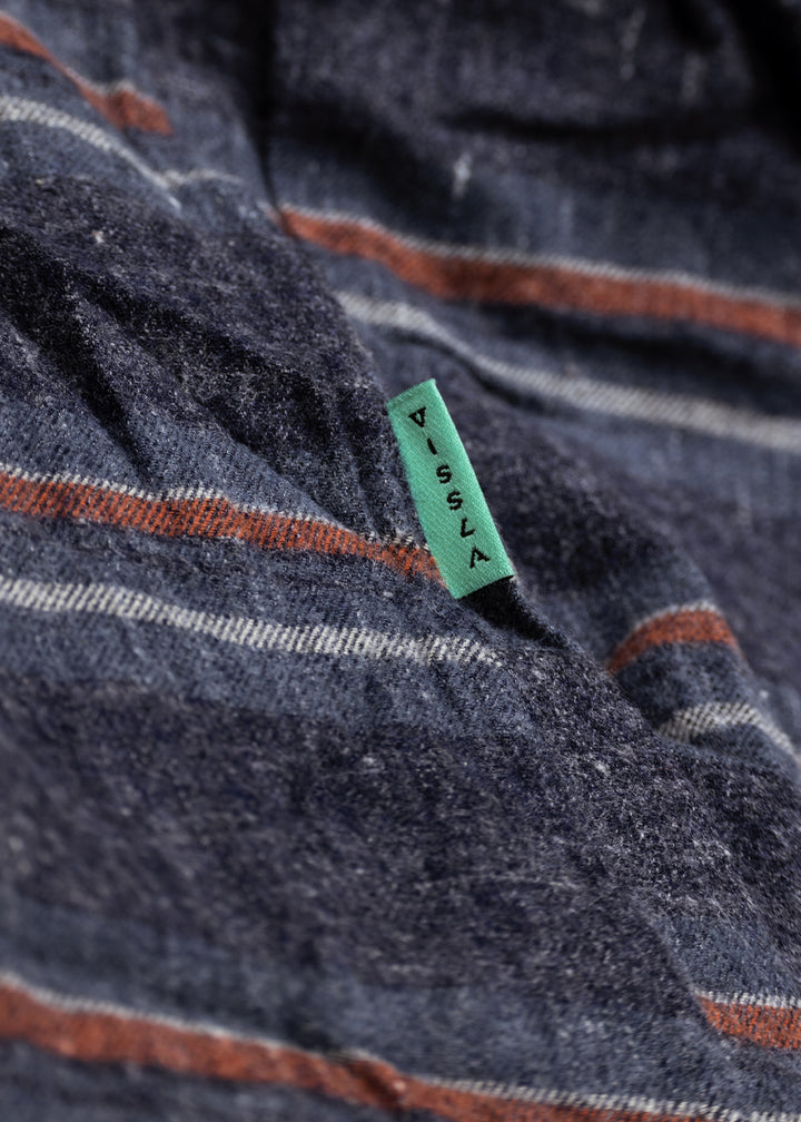 Vissla Central Coast Eco Ls Flannel in Navy Heather, view 5