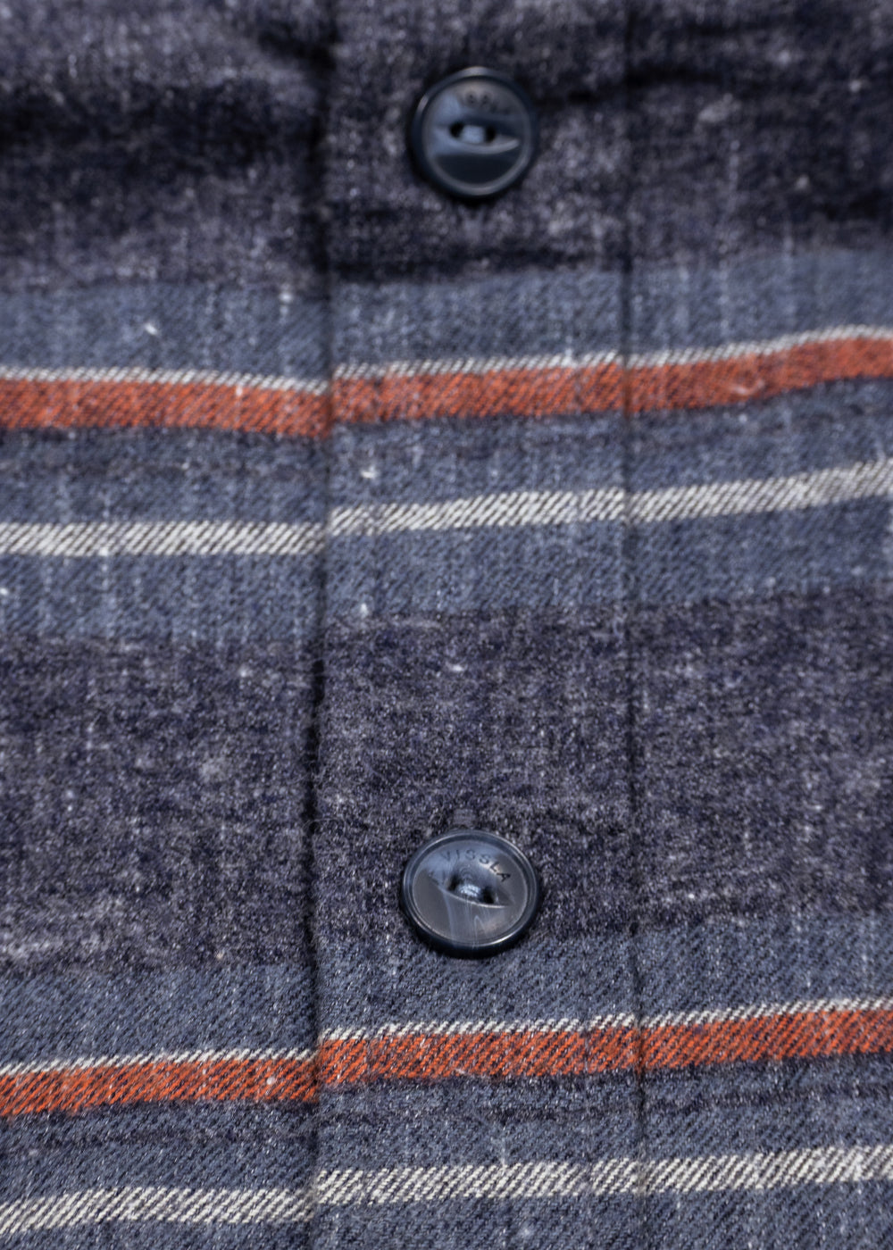 Vissla Central Coast Eco Ls Flannel in Navy Heather, view 6
