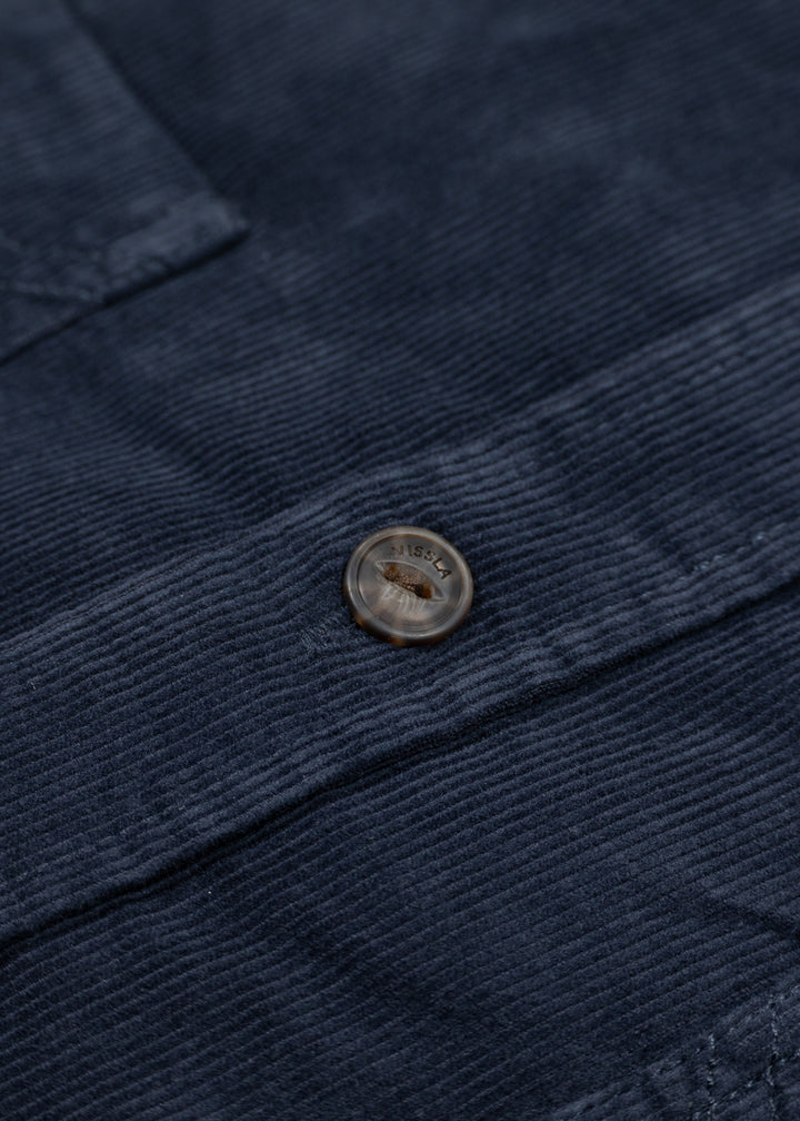 Vissla Rails Cord Ls Shirt in Dark Naval, view 4