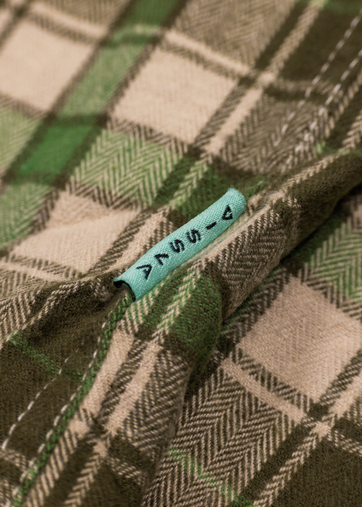 Vissla Central Coast Eco Ls Flannel in Vintage Green, view 6