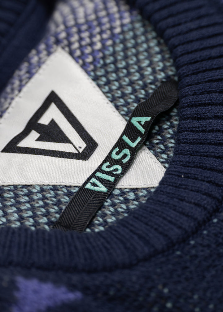 Vissla Bel Air Crew Sweater in Dark Naval, view 5
