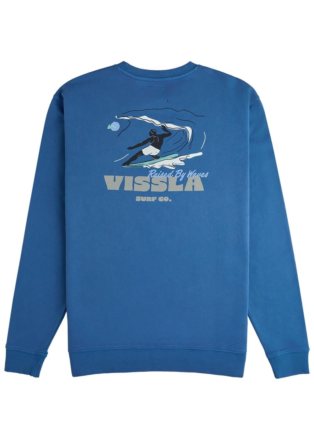 Sunset Waves Crew Fleece, Blue