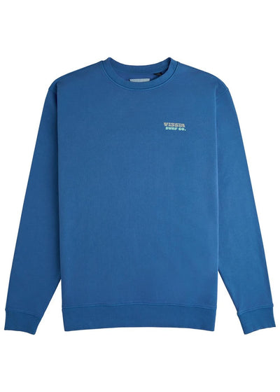 Sunset Waves Crew Fleece, Blue