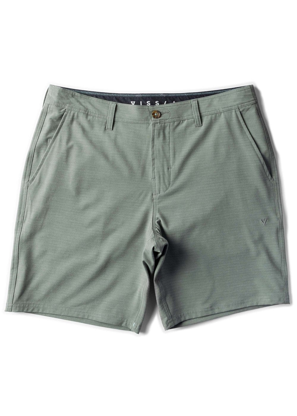 Vissla Canyons 25 Hybrid 17" Boys Walkshort in Moss