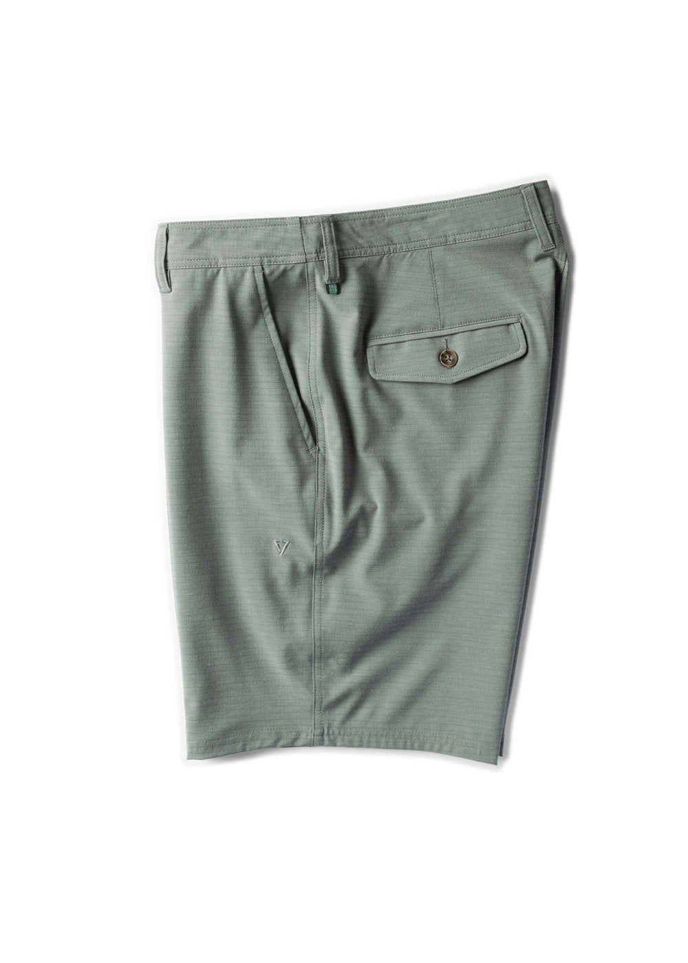 Vissla Canyons 25 Hybrid 17" Boys Walkshort in Moss, view 3