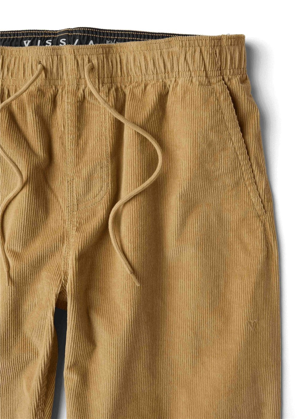Vissla Boys No See Ums Cord Eco Elastic Pant in Dark Sand, view 3