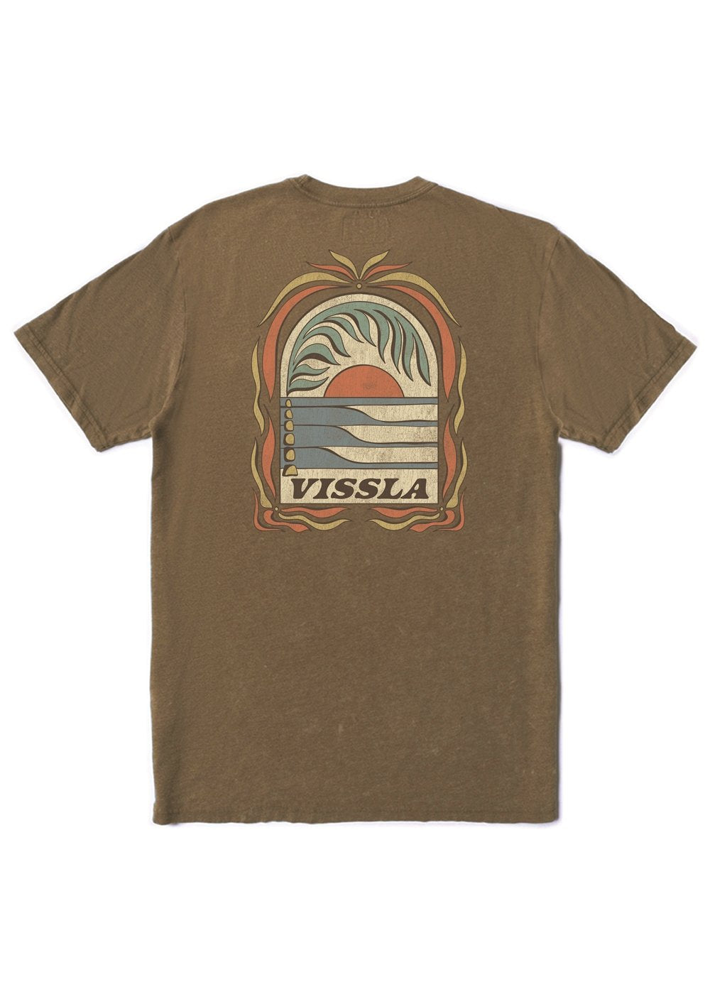 Vissla Canopy Cosmic Wash Boys Tee in Chocolate