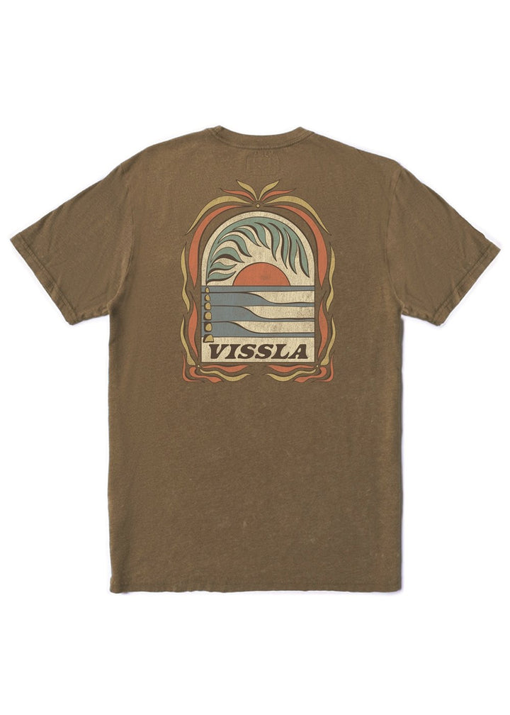 Vissla Canopy Cosmic Wash Boys Tee in Chocolate