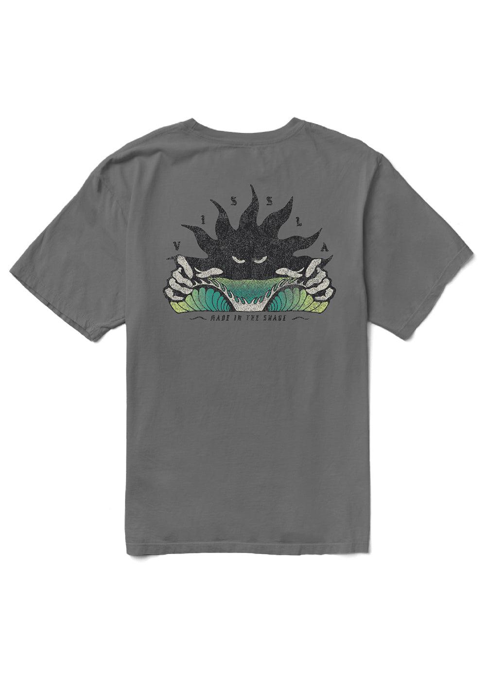 Vissla Shady Boys Tee in Charcoal