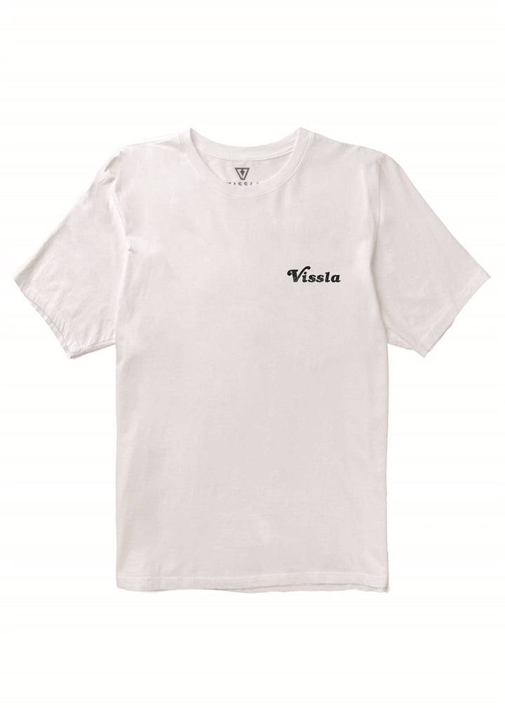 Vissla Caught Inside Boys Tee in White, view 3