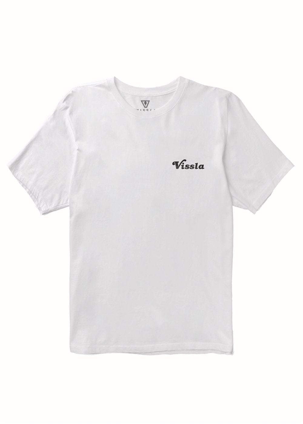 Vissla Caught Inside Boys Tee in White, view 4