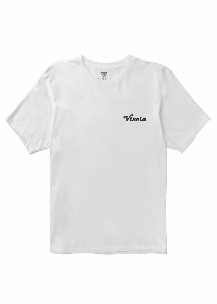 Vissla Caught Inside Boys Tee in White, view 4