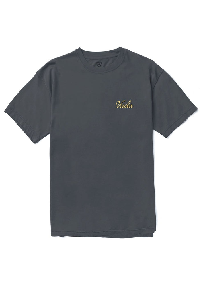 Vissla Skull Isle Boys Tee in Dark Denim, view 2