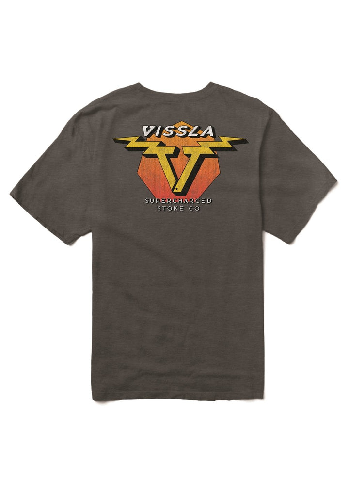 Vissla Supercharged Boys Tee in Black Heather