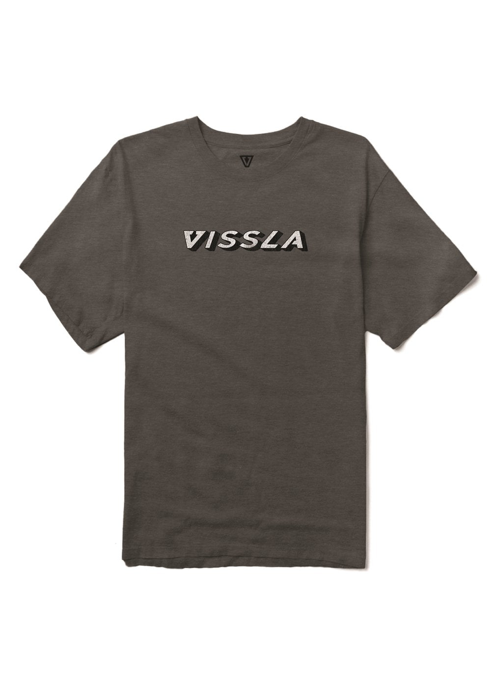Vissla Supercharged Boys Tee in Black Heather, view 2