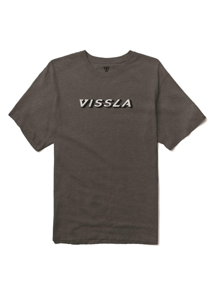 Vissla Supercharged Boys Tee in Black Heather, view 2