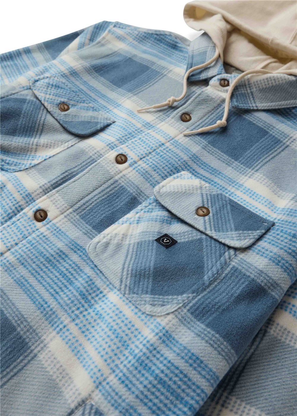 Vissla Eco-Zy Boys Shirt Jacket in Blue Haze, view 3