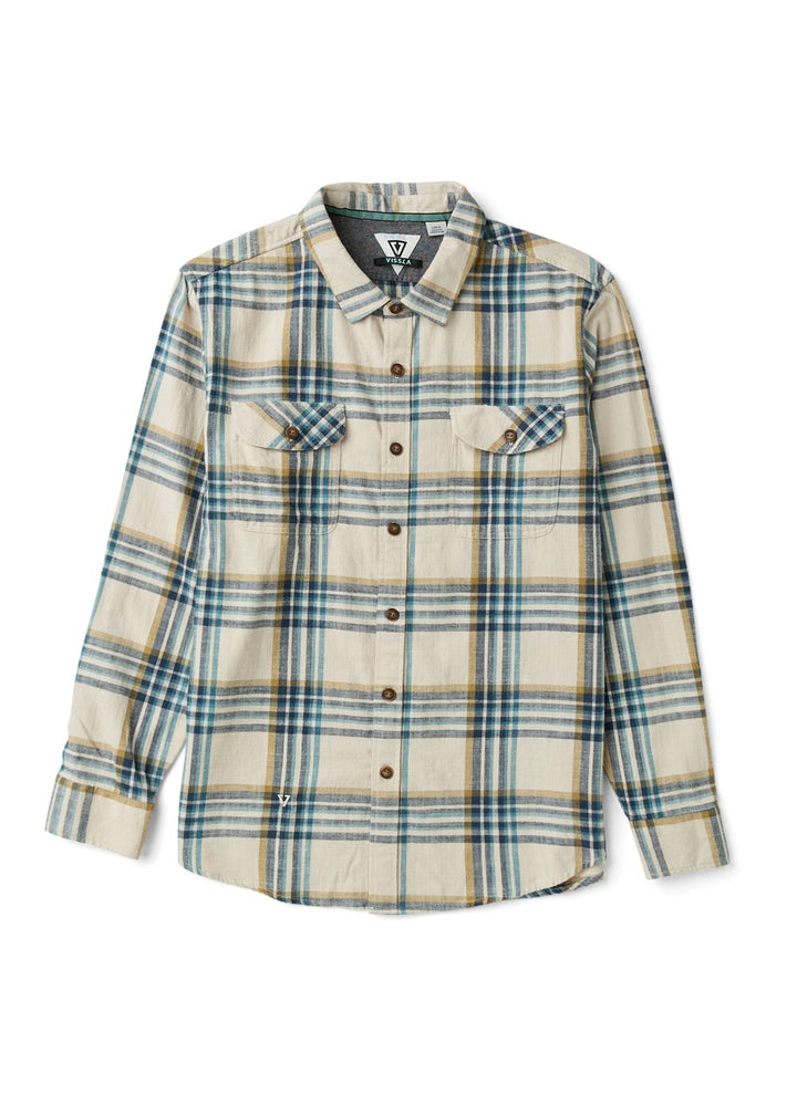 Vissla Central Coast Eco Boys Ls Flannel in Dune