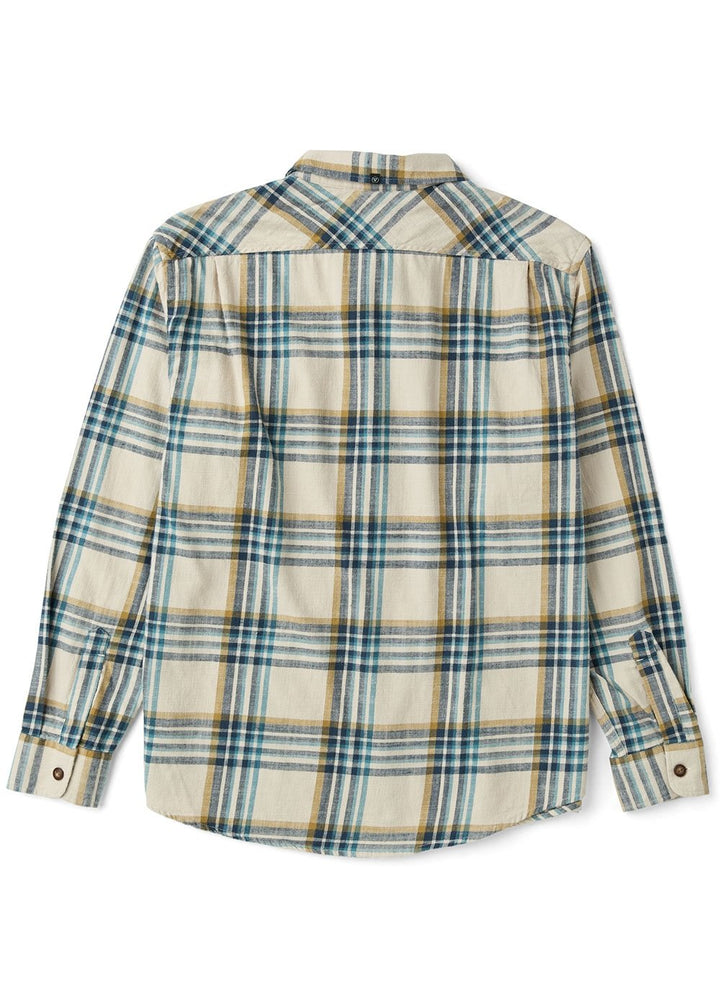 Vissla Central Coast Eco Boys Ls Flannel in Dune, view 3