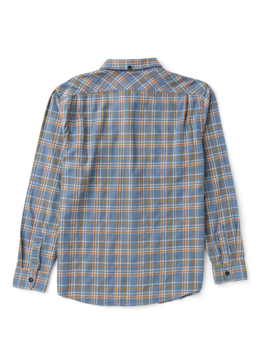 Vissla Central Coast Eco Boys Ls Flannel in Blue Haze, view 3