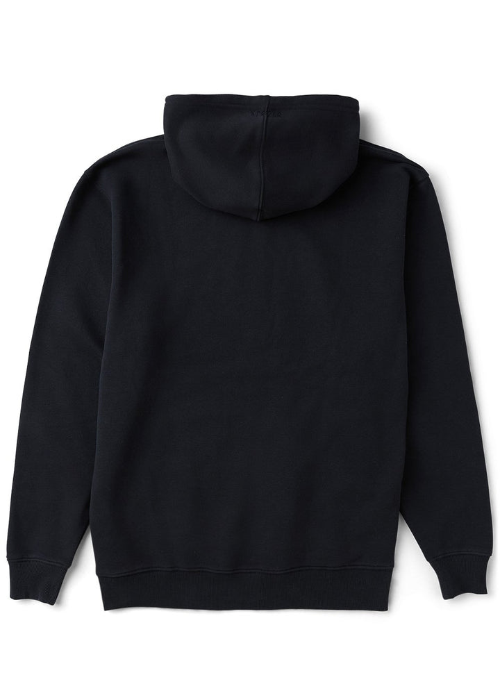 Vissla Solid Sets Eco Boys Po Hoodie in Black, view 2