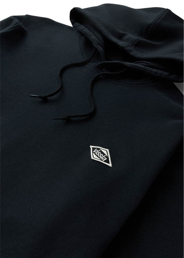 Vissla Solid Sets Eco Boys Po Hoodie in Black, view 3