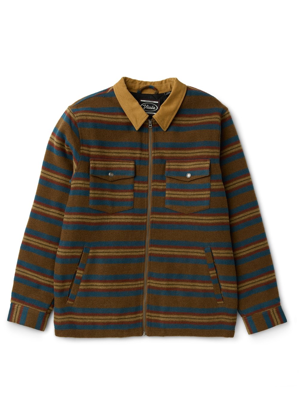 Vissla Buffalo Boys Jacket in Dark Earth