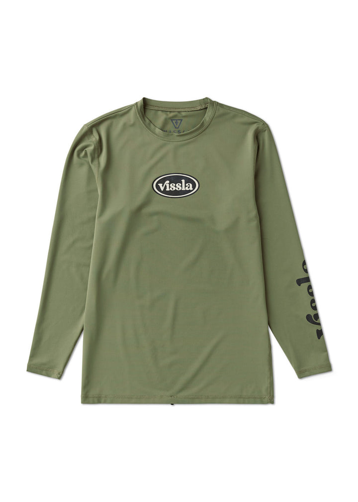 Vissla Youth Pro Comp Ls Sun Shirt in Surplus