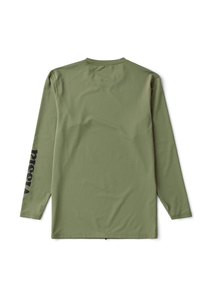 Vissla Youth Pro Comp Ls Sun Shirt in Surplus, view 3