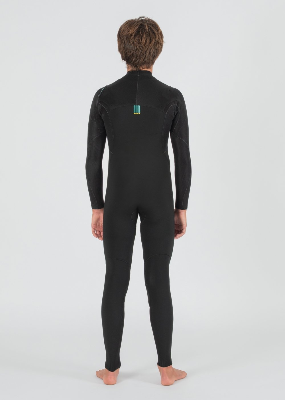New Seas Boys 3-2 Full U - Zip Neoprenanzug BLK