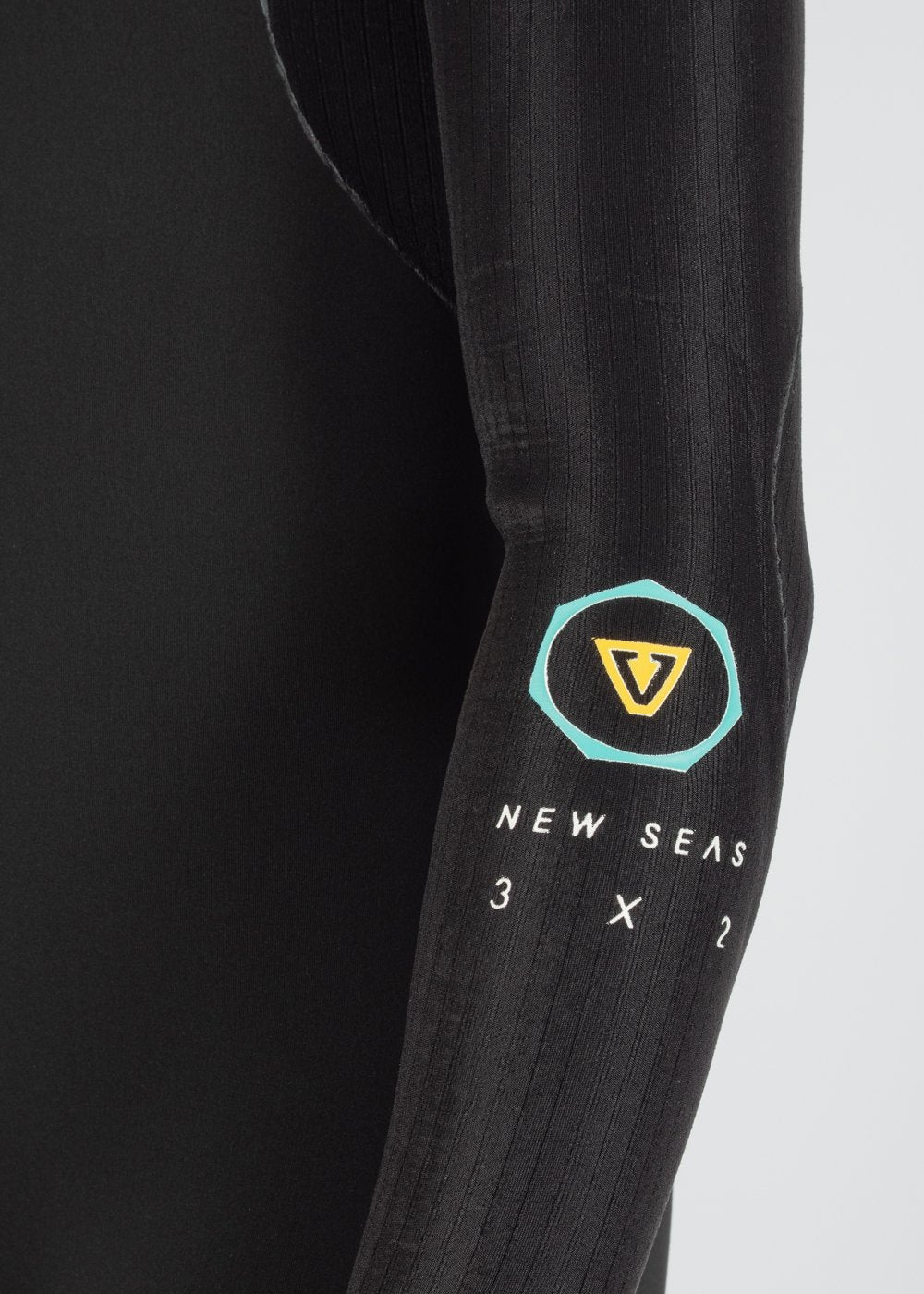 New Seas Boys 3-2 Full U - Zip Neoprenanzug BLK