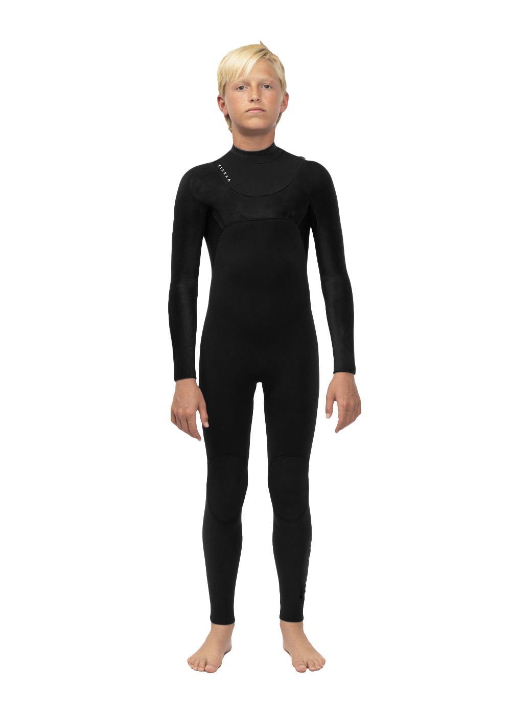 Vissla New Seas Boys 4-3 Full U - Zip in Black