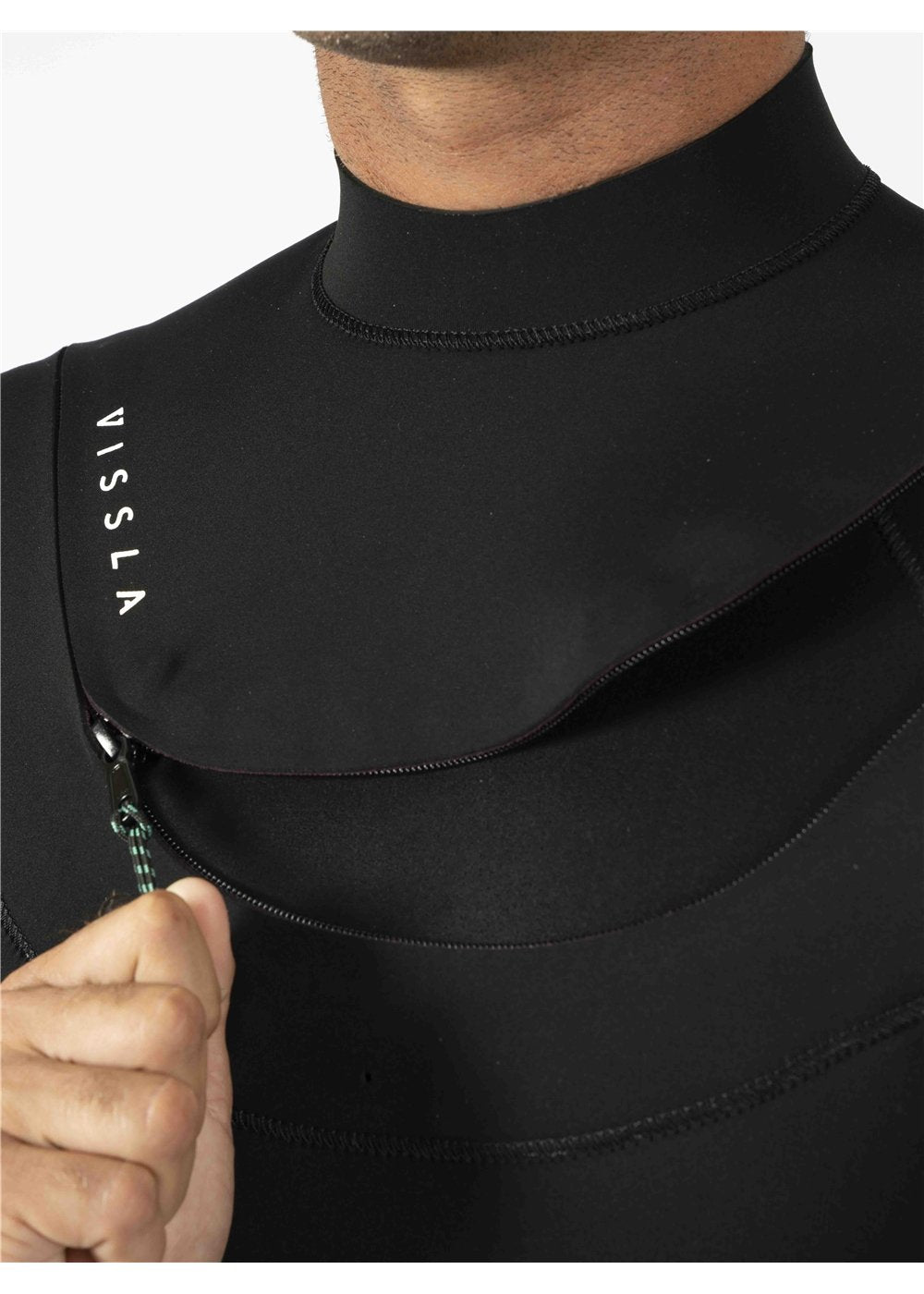 Vissla New Seas Boys 4-3 Full U - Zip in Black, view 6