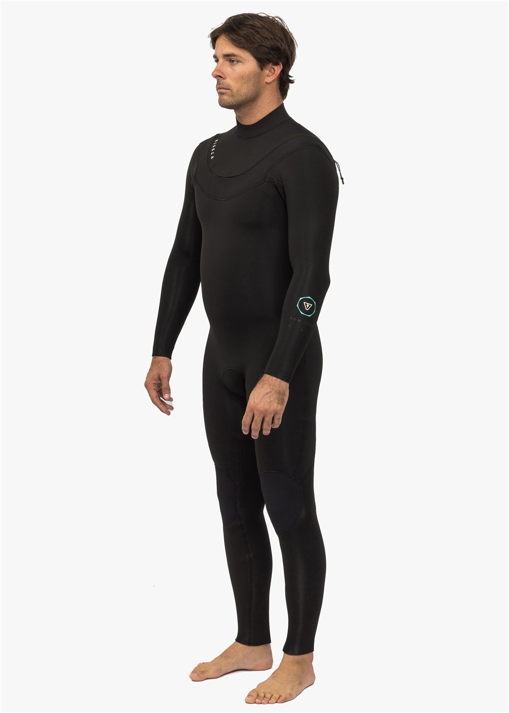 Vissla New Seas Boys 4-3 Full U - Zip in Black, view 8
