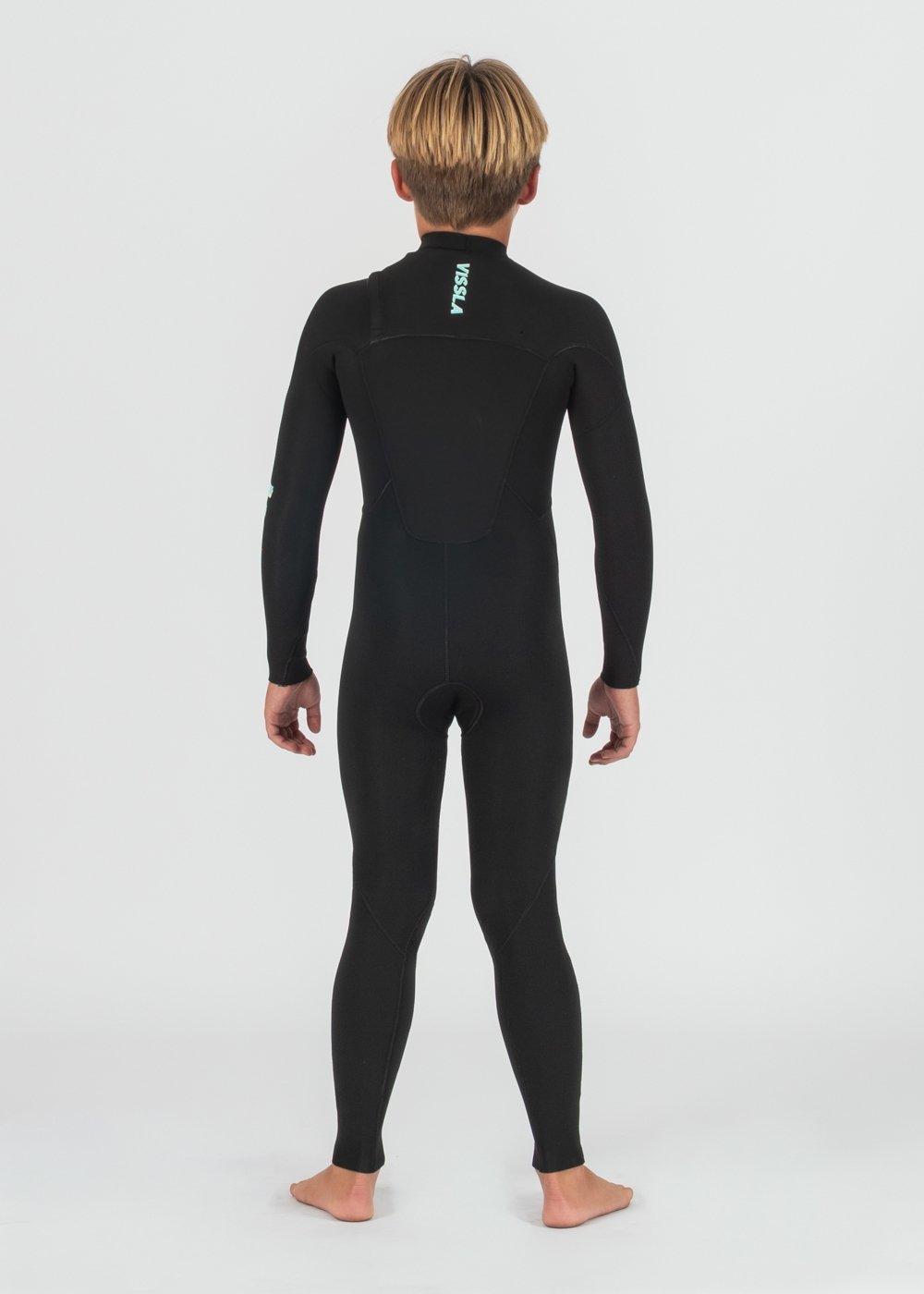 7 Seas Boys 4/3 mm Neoprenanzug mit durchgehendem Reißverschluss auf der Brust
