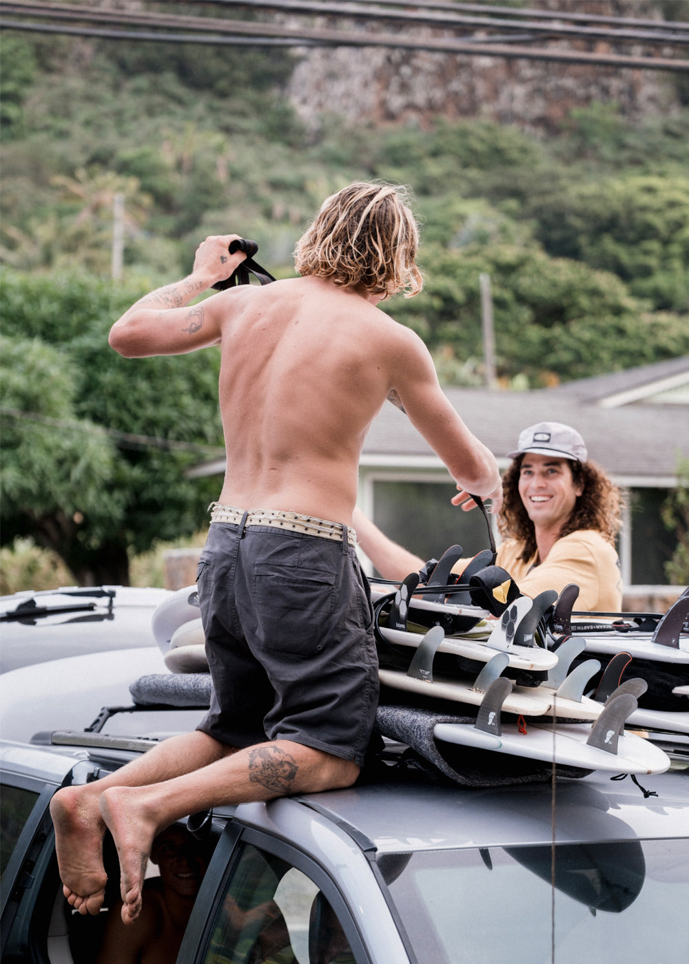 Vissla El Capitan 18.5" Hybrid Walkshort in Graphite, view 2