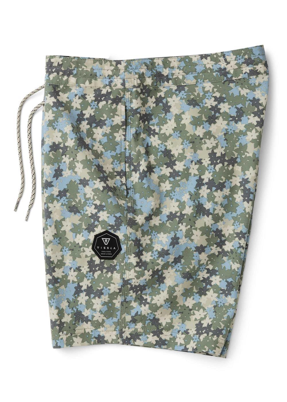 Vissla Jungalo 13" Kids Boardshort in Army, view 6