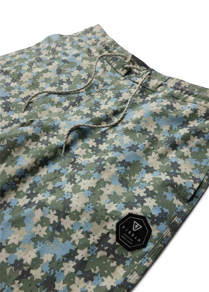 Vissla Jungalo 13" Kids Boardshort in Army, view 8