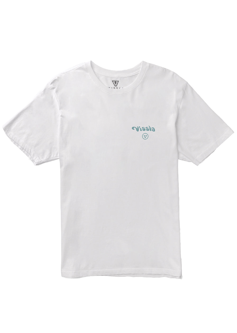 Vissla Out There Kids Tee in White, view 2