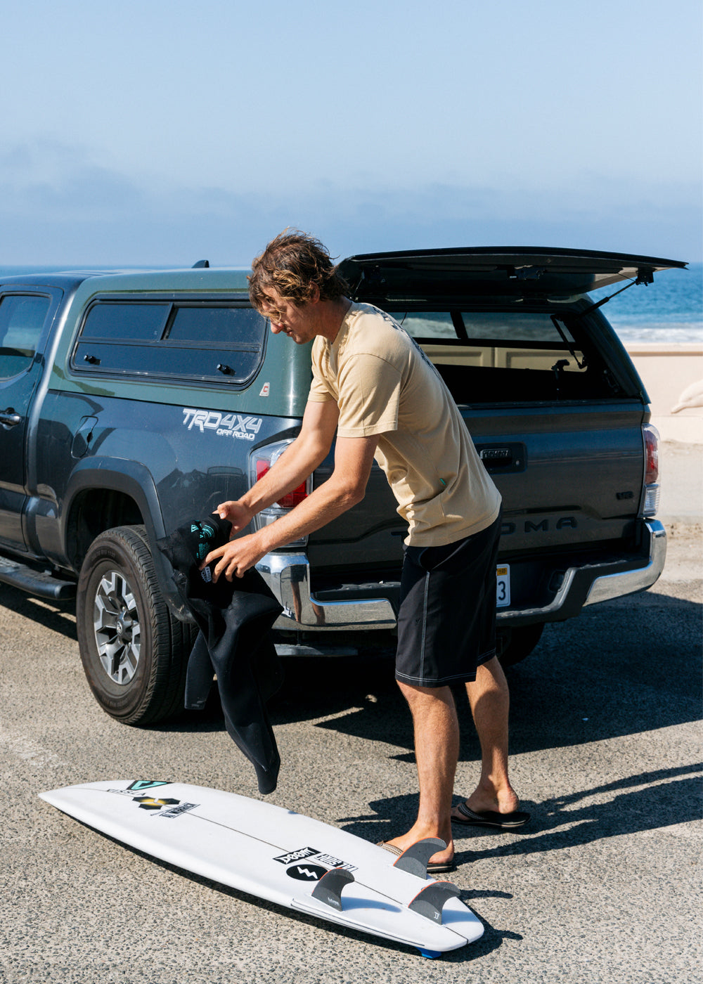 Vissla Long Sets 21" Ecolastic Boardshort in Black 2, view 2