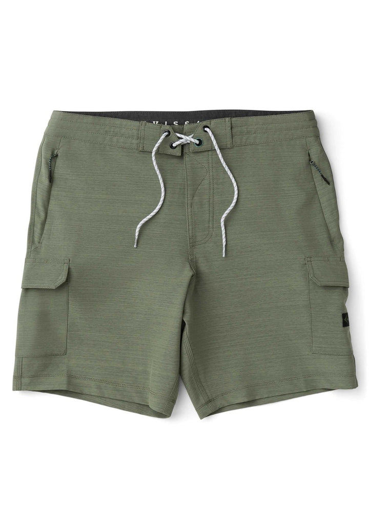 Vissla Roamer Cargo 18.5" Hybrid Boardshort in Army