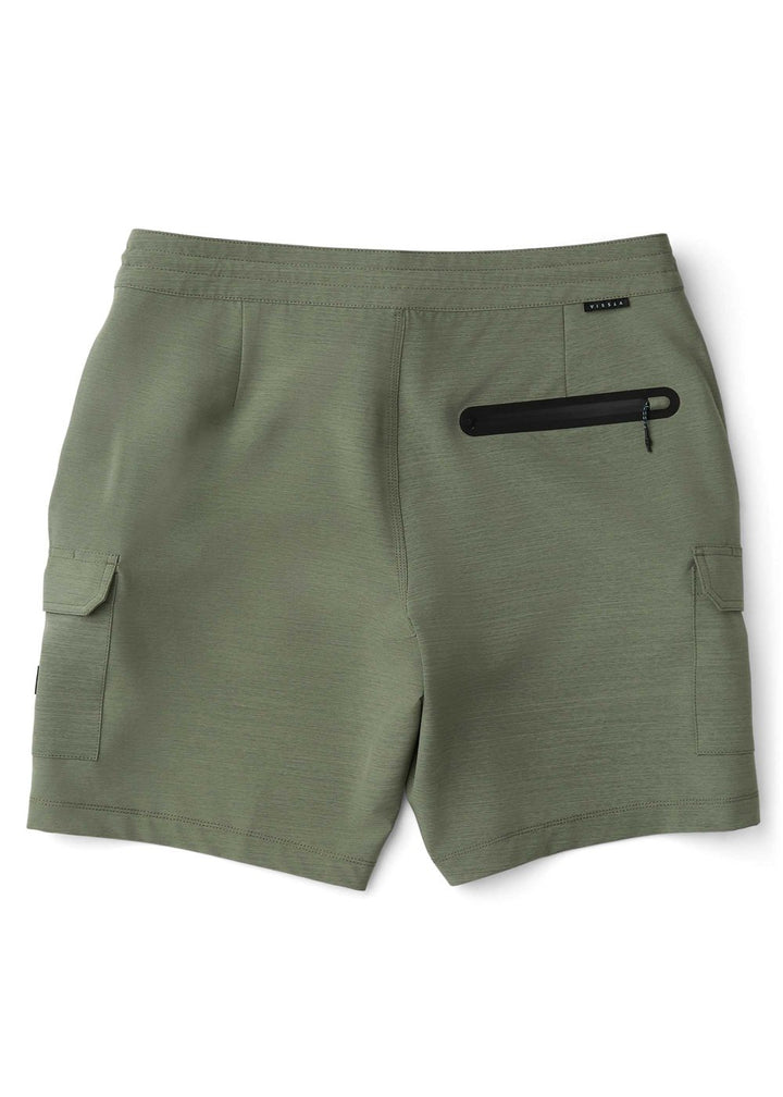 Vissla Roamer Cargo 18.5" Hybrid Boardshort in Army, view 3
